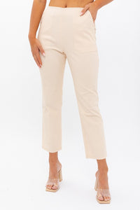 High-Waisted Crop Pants