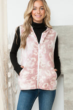 Pink Leopard Print Hoodie Vest