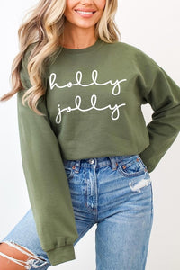 Holly Jolly Graphic Fleece Sweatshirts