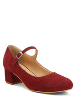 Bettola Shimmer Suede Mary Jane Shoes