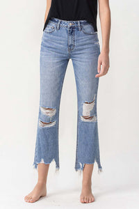 Lovervet High Rise Distressed Straight Jeans - Gypsy Belle