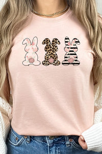 Floral Easter Bunnies Graphic Tee
