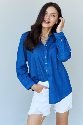 Blue Jean Baby Denim Button Down