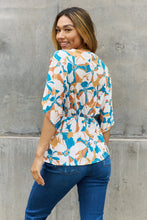 Floral Wrap Tunic Top