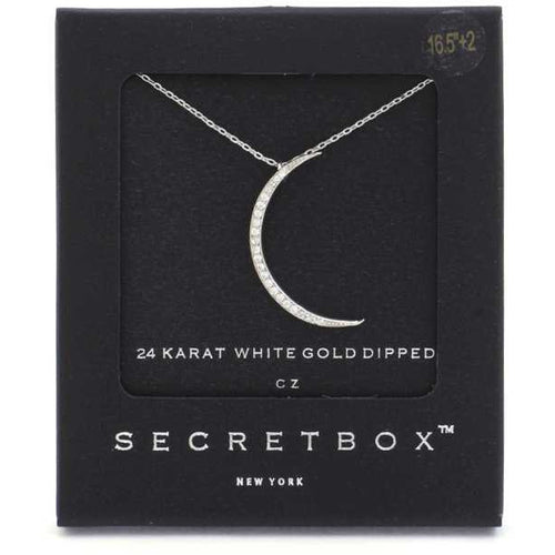 Secret Box Crescent Moon Pendant Necklace - Gypsy Belle