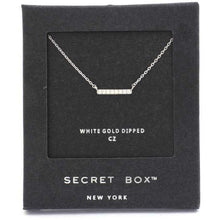 Secret Box Cubic Zirconia Bar Necklace - Gypsy Belle
