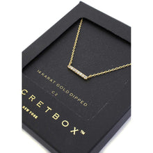 Secret Box Cubic Zirconia Bar Necklace - Gypsy Belle