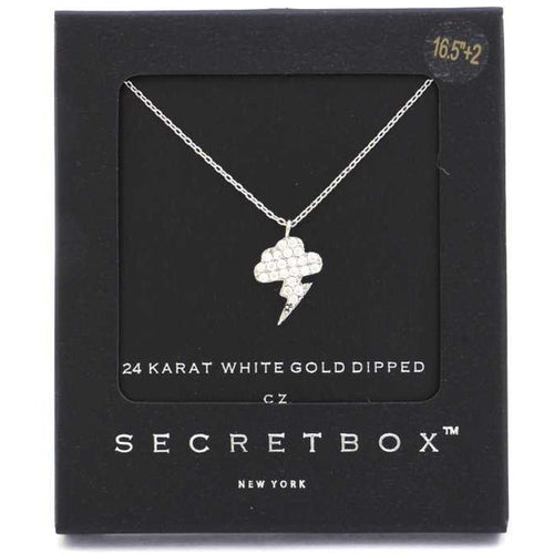 Secret Box Lighting Bolt Charm Necklace - Gypsy Belle