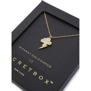 Secret Box Lighting Bolt Charm Necklace - Gypsy Belle