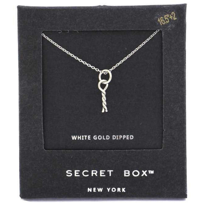 Secret Box Twisted Knot Charm Necklace - Gypsy Belle